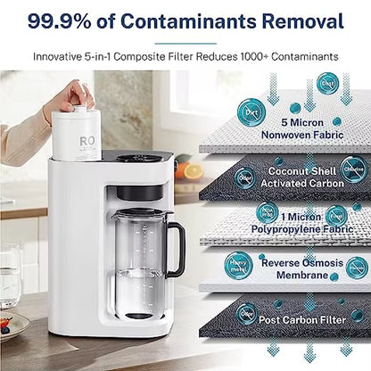 Countertop Reverse Osmosis Water Filter Manual Desktop Water Dispensers Ro Water Purifier
