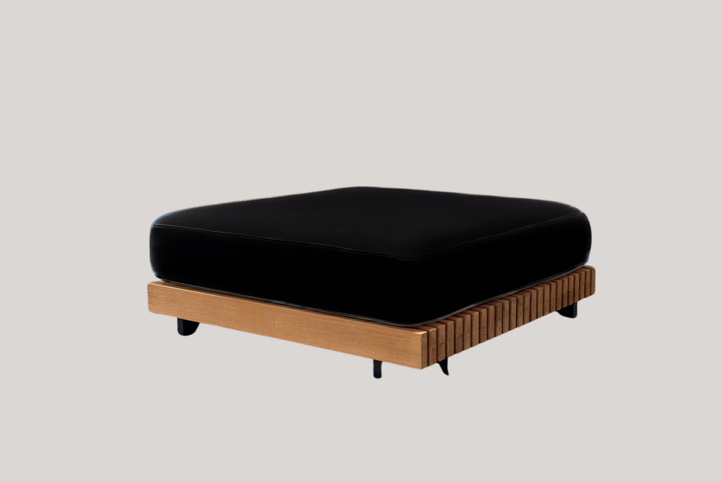 Nordic Haven | Luxury Teak Poolside Daybed & Patio Lounge Set – Contemporary Outdoor Sofa Furniture