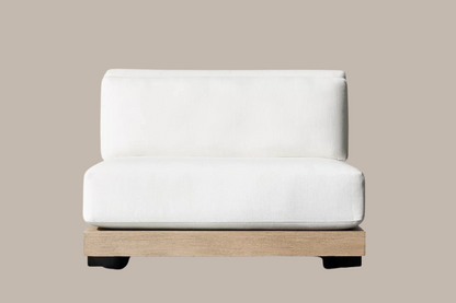 Nordic Haven | Luxury Teak Poolside Daybed & Patio Lounge Set – Contemporary Outdoor Sofa Furniture