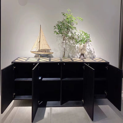 OEM Promotion Italy Buffet Cabinets Wooden Cupboard Luxury Modern Sideboard Gold Luxury Modern Sideboard