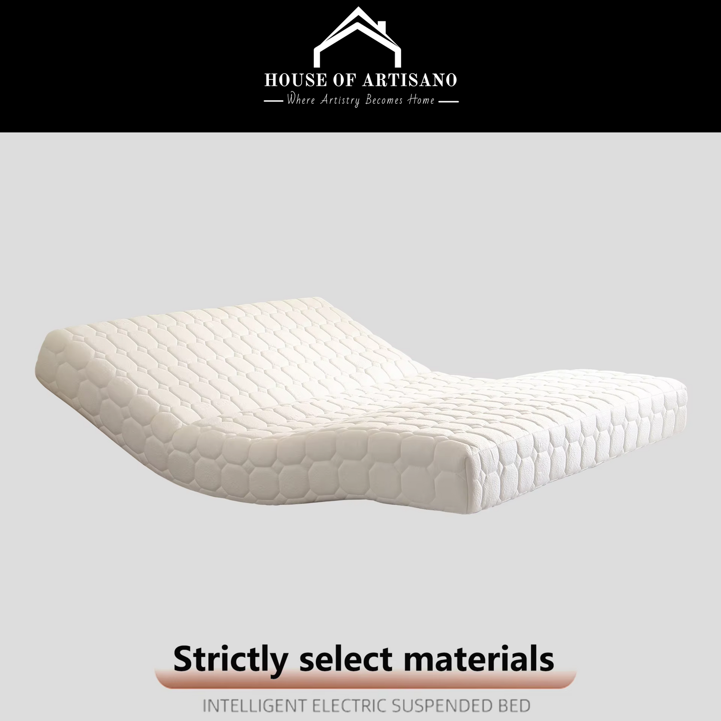 SmartFlex™ Electric Adjustable Bed Base | Foldable Queen & King Size Frame for Modern Homes & Hotels