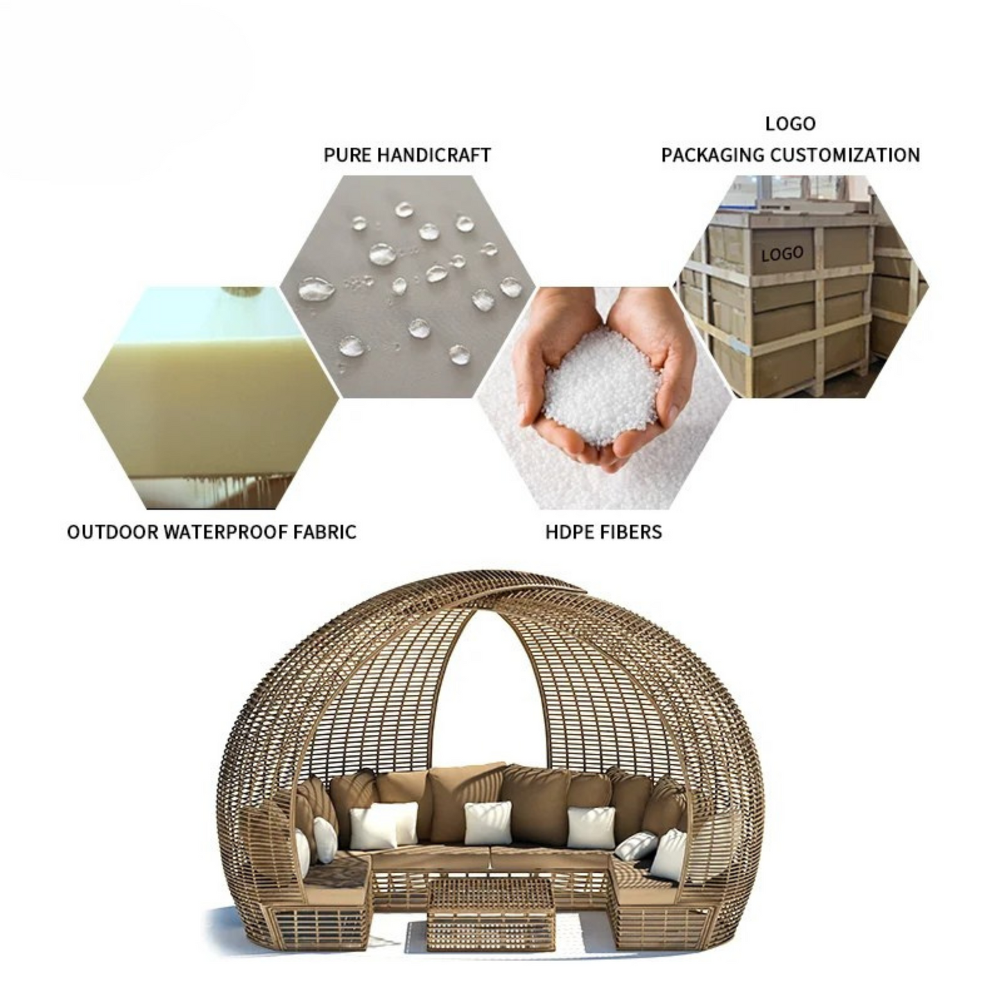 Aurelia Sunbed Retreat | Minimalist Outdoor Pool Lounger & Teak Table Set