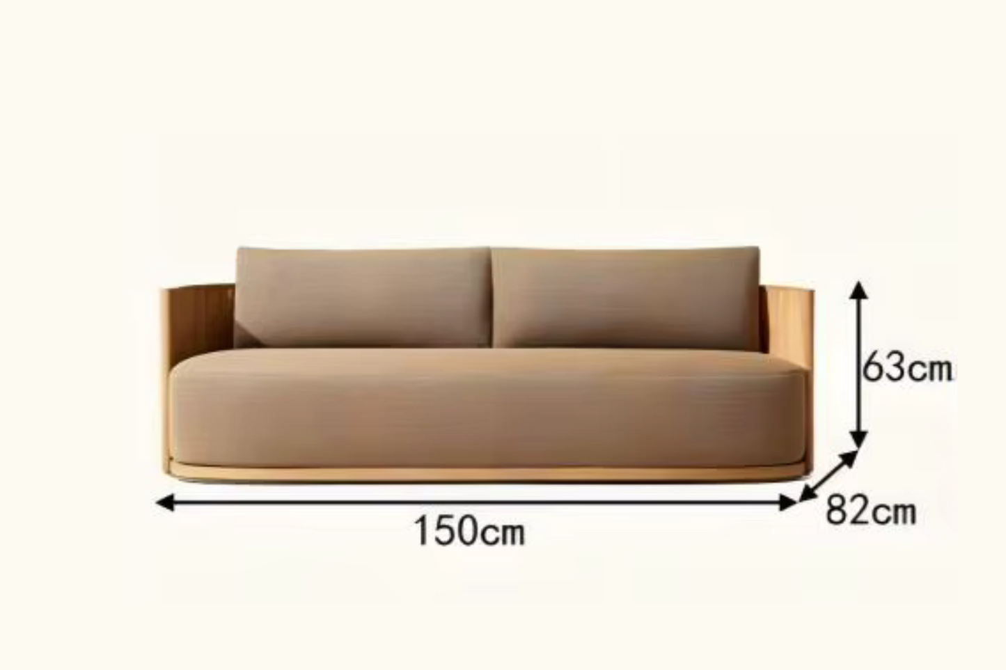 Defaico Haven | Teak Outdoor Patio Sofa Set – Modern Luxury for Garden, Courtyard & Terrace