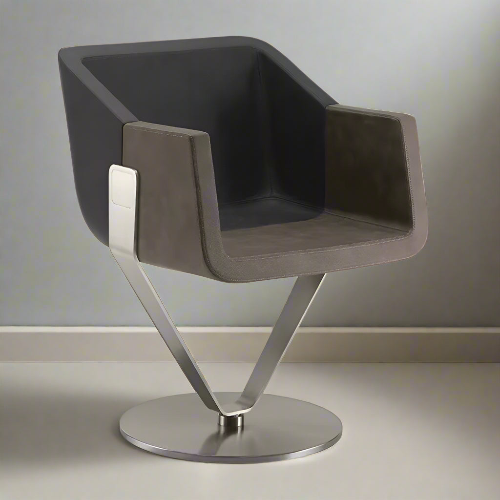 Modern Leisure Indoor Swivel Lounge Chair Leather Home Furniture for Dining Living Room Factory Wholesale Cheap Rest Chair