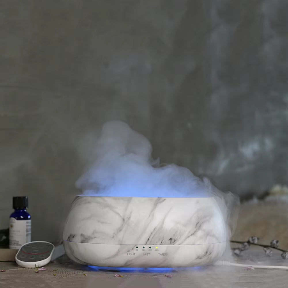 500ML Colorful LED Lights Sea Cloud Mist Essential Oil Aroma Diffuser with Remote Control for Home Office SPA Room