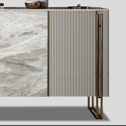 Home Modern Light Luxury Porch Cabinet Italian Rock Plate Decorative Door Entry Kitchen Sideboard Large Stylish Shoe Cabinet