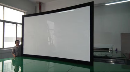 150 Inch Curved Fixed Frame Projector Screen Home Theater Outdoor Aluminum Housing Matte White Led Projector Screens