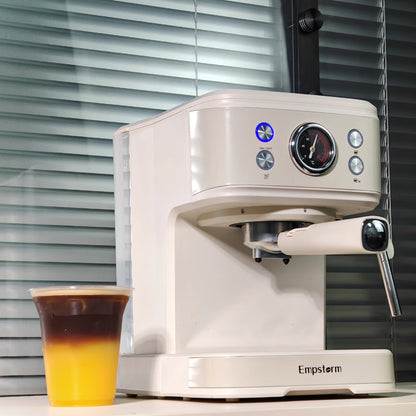 2024 New Product Professional Milk Frother Cappuccino Appliance Two in One Espresso Coffee Machine for Commercial Use