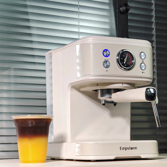2024 New Product Professional Milk Frother Cappuccino Appliance Two in One Espresso Coffee Machine for Commercial Use