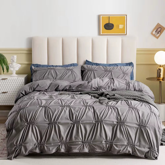 100% Microfiber Duvet Cover King Size - Soft King Duvet Cover Set, 3 Piece, 1 Duvet Cover and 2 Pillow Shams