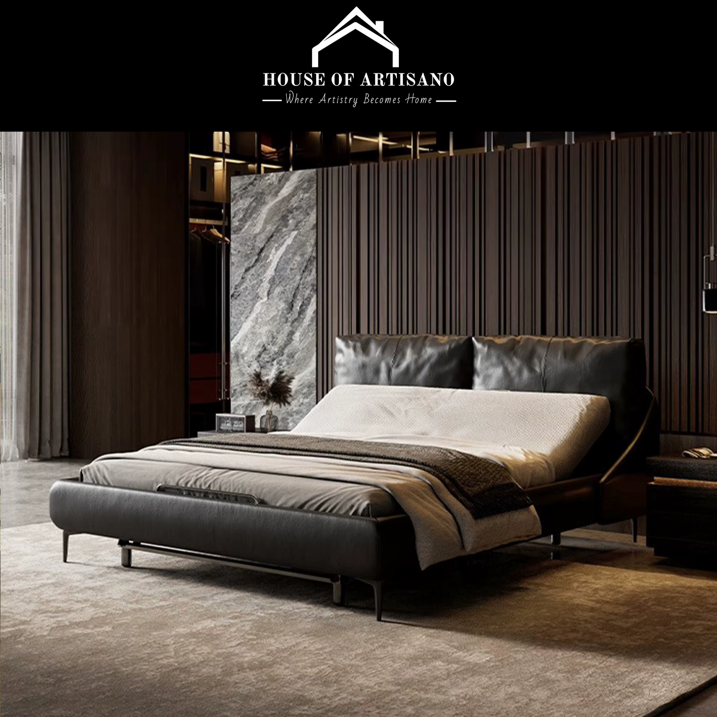 SmartFlex™ Electric Adjustable Bed Base | Foldable Queen & King Size Frame for Modern Homes & Hotels