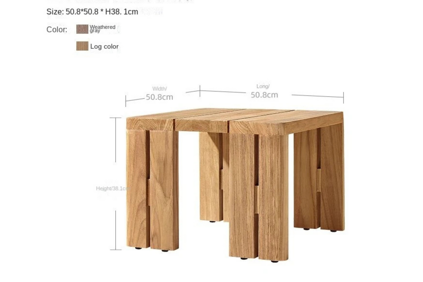 Nordic Terra | Teak Balcony & Patio Sofa Set – All-Weather Outdoor Lounge for Garden & Villa Living