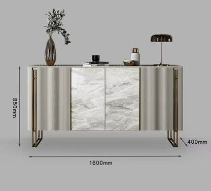 Home Modern Light Luxury Porch Cabinet Italian Rock Plate Decorative Door Entry Kitchen Sideboard Large Stylish Shoe Cabinet