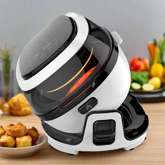 5 in 1 Multifunctional with Stir Fry Rolling Air Fryer 6L round Shape Digital Touch Screen Air Fryer
