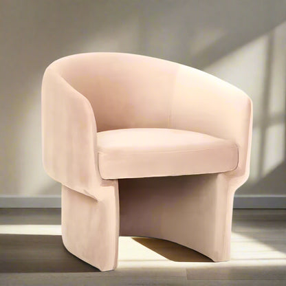 Contemporary Nordic Fabric Single Sofa Chair for Living Room, Bedroom, Hotel, and Club Reception Spaces
