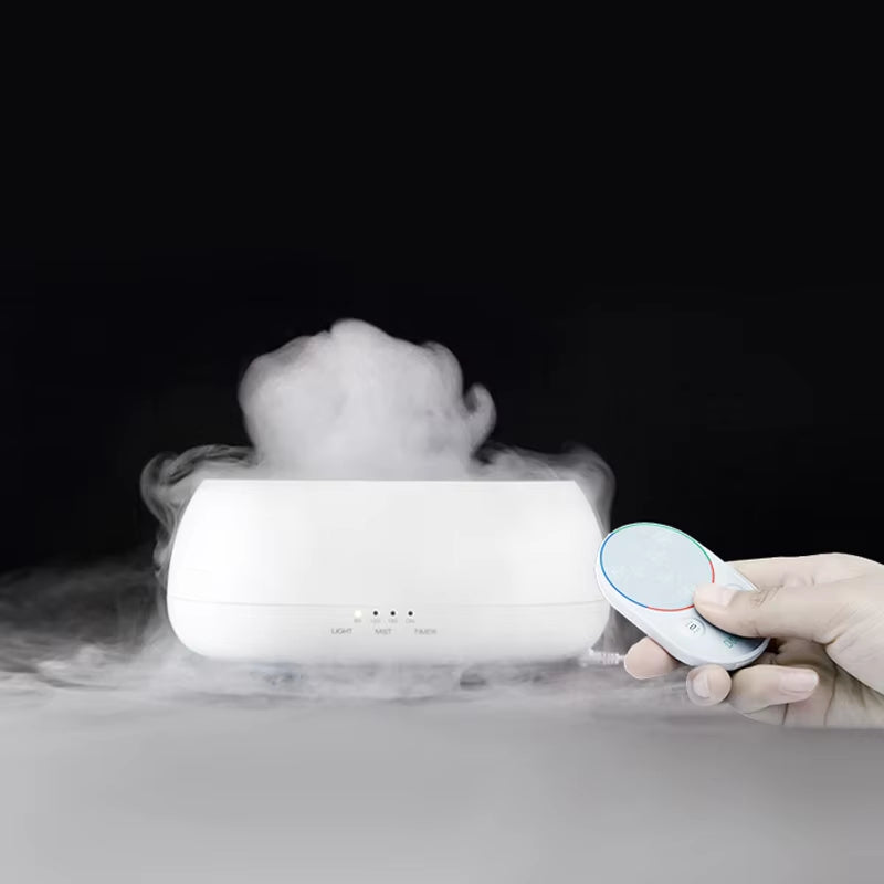 500ML Colorful LED Lights Sea Cloud Mist Essential Oil Aroma Diffuser with Remote Control for Home Office SPA Room