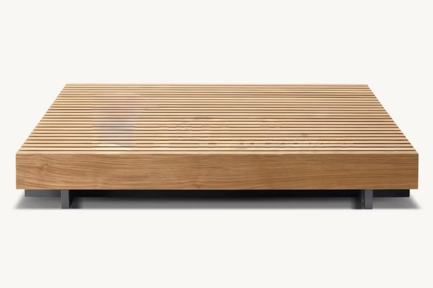 Nordic Haven | Luxury Teak Poolside Daybed & Patio Lounge Set – Contemporary Outdoor Sofa Furniture