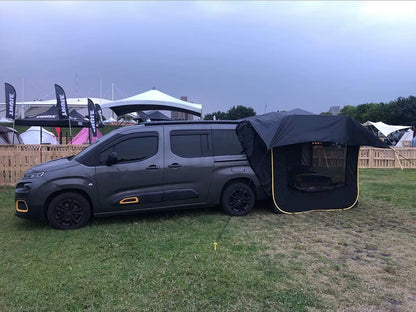 Black Water Proof Anti-Uv Cube Pop-Up Cabin Car Rear Tent Car Tail Tent Pop up Suv Car Tailgate Tent