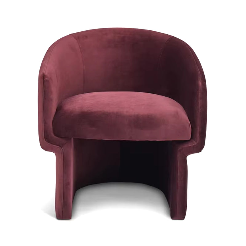 Contemporary Nordic Fabric Single Sofa Chair for Living Room, Bedroom, Hotel, and Club Reception Spaces