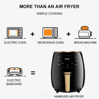 China Sells Multifunctional Smart New 6L Electric Digital Oven Cooker Hot Steam Stainless Steel Air Fryers Machine for Sale