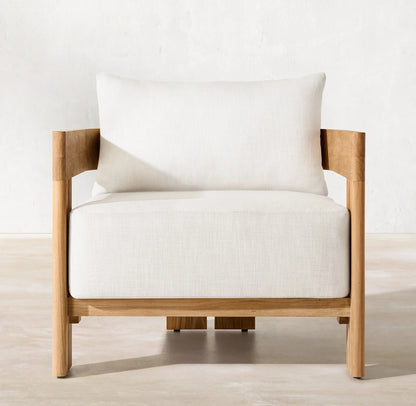 Nordic Terra | Teak Balcony & Patio Sofa Set – All-Weather Outdoor Lounge for Garden & Villa Living
