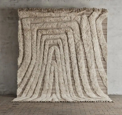 Sahara Luxe | Hand-Knotted Moroccan Wool Rug – Timeless Artisan Craftsmanship