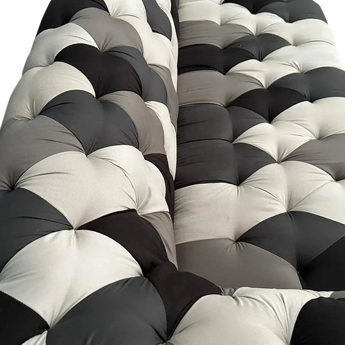 The Windsor Chesterfield | Multicolor Tufted 3-Seater Fabric Sofa