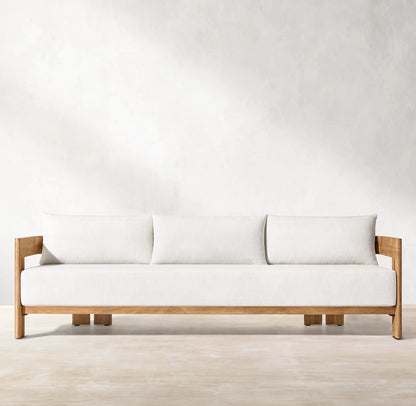 Nordic Terra | Teak Balcony & Patio Sofa Set – All-Weather Outdoor Lounge for Garden & Villa Living