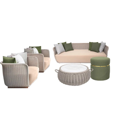 Primora Solis | Luxury Outdoor Rope Sofa Set with Aluminum Frame & Waterproof Cushions