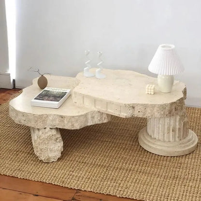 EternaMarble | European Artistic Marble Table – Hand-Carved Elegance for Villas & Luxury Interiors