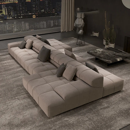 Modern Couch Double Sided Living Room Sofa Two-way Sitting Movable Backrest Suitable for Horizontal Hall Sofas