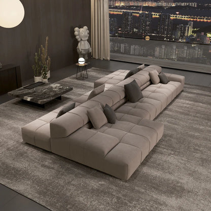 Modern Couch Double Sided Living Room Sofa Two-way Sitting Movable Backrest Suitable for Horizontal Hall Sofas