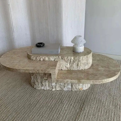 EternaMarble | European Artistic Marble Table – Hand-Carved Elegance for Villas & Luxury Interiors