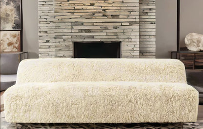 Arctic Luxe | Handcrafted Sheepskin & Hardwood Sofa – Ultimate Living Room Elegance