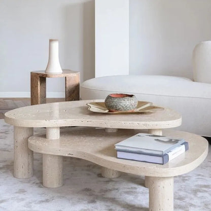 EternaMarble | European Artistic Marble Table – Hand-Carved Elegance for Villas & Luxury Interiors