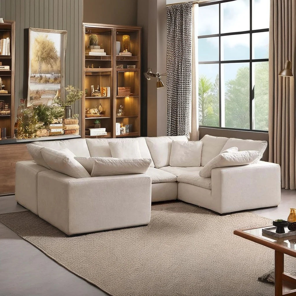 NordicCloud | Waterproof U-Shape Modular Sectional Sofa – Modern Luxury & Comfort"  Product Description:
