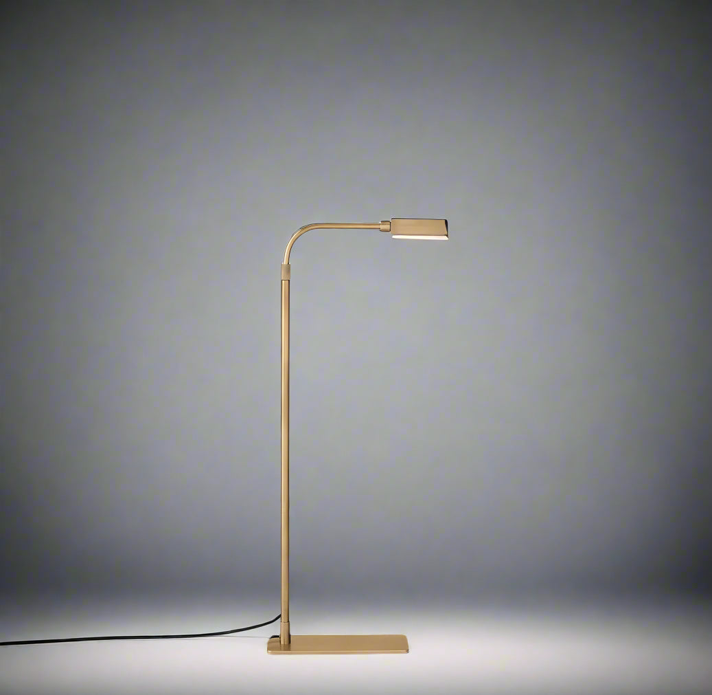 Vintage Luxe | American Copper LED Floor Lamp with Shelves – Industrial Elegance & Versatile Lighting