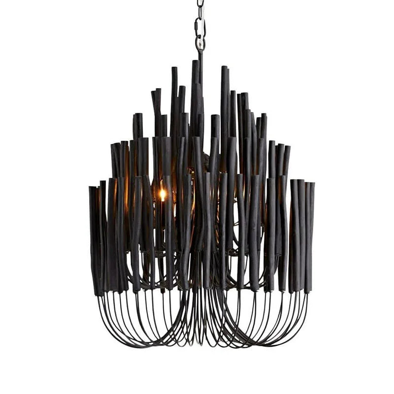 LumiNordic | Modern Nordic LED Pendant Chandelier – Luxury Wood & Metal Ceiling Light
