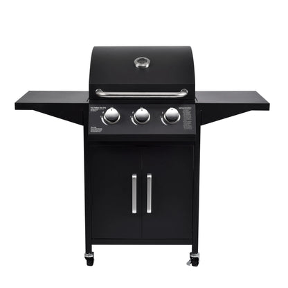 CE 2 in 1 Charcoal and Gas Combo Barbecue BBQ Gas Grills Large Capacity Cooking Area with Thermometer
