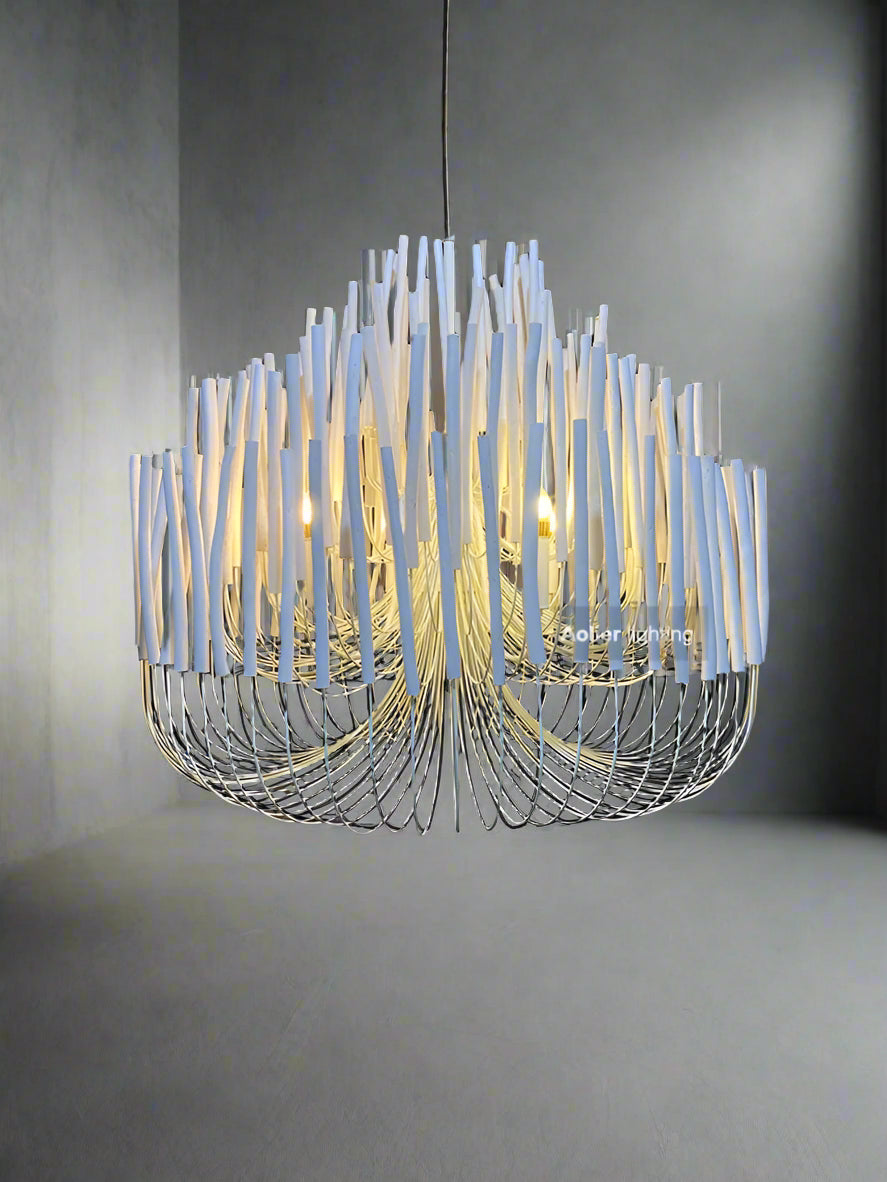 LumiNordic | Modern Nordic LED Pendant Chandelier – Luxury Wood & Metal Ceiling Light
