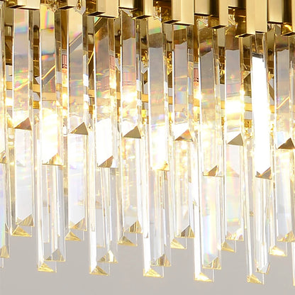 Grandeur Glow | Modern Luxury Crystal LED Chandelier – American Style Statement Lighting