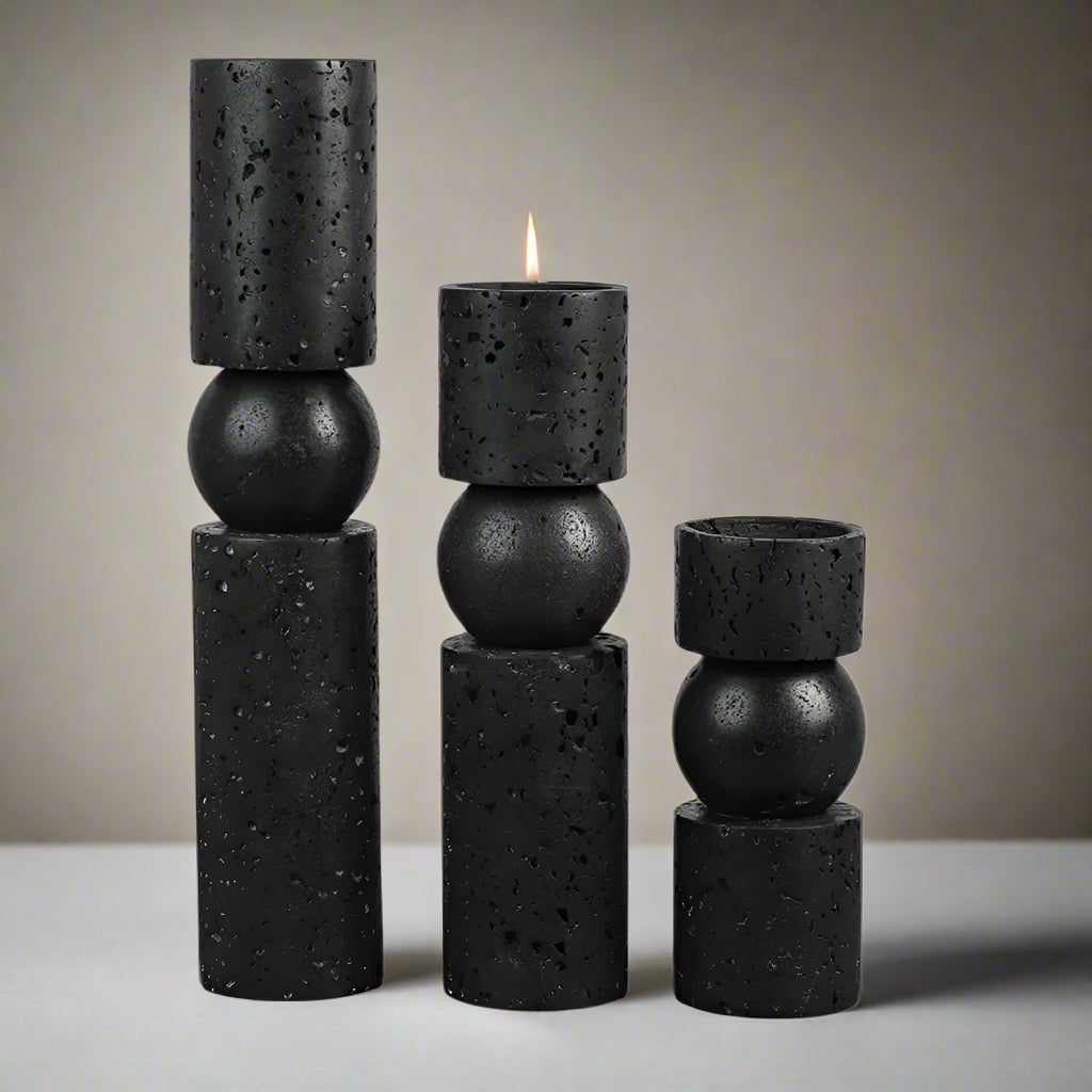 Nordic Travertine Candle Holder