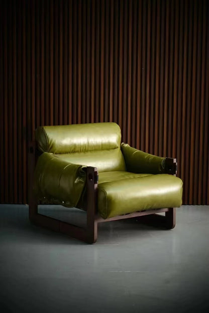 Nordic Grace | Modern Fabric Lounge Dining Chair with Solid Wood Elegance