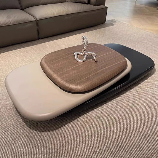 Modern Rotatable Coffee Table – Adjustable Centerpiece for Living Room & Tea Table Elegance