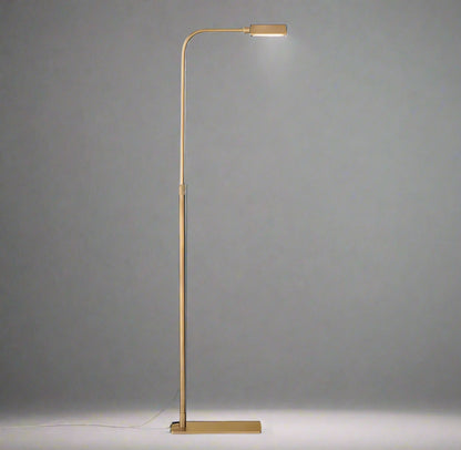 Vintage Luxe | American Copper LED Floor Lamp with Shelves – Industrial Elegance & Versatile Lighting