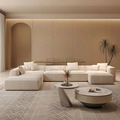 Velvé Luxe | Modern Velvet L-Shape Modular Sectional Sofa – Salon & Lounge Elegance