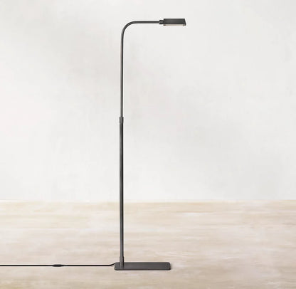 Vintage Luxe | American Copper LED Floor Lamp with Shelves – Industrial Elegance & Versatile Lighting