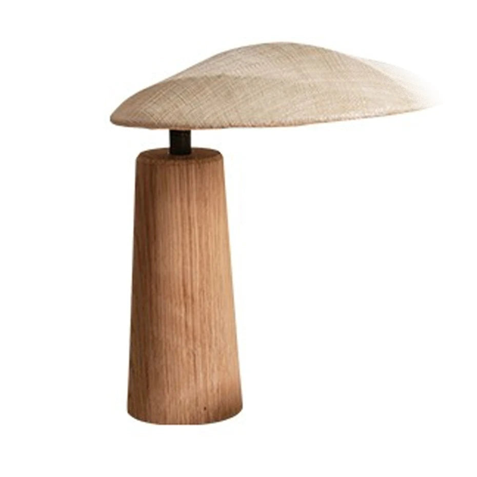 Zen Glow | Wabi-Sabi Wooden Table Lamp – Minimalist Bedside & Art Deco Lighting