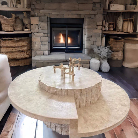 EternaMarble | European Artistic Marble Table – Hand-Carved Elegance for Villas & Luxury Interiors