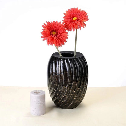 Rustic Luxe | Hand-Carved Mango Wood Flower Vase
